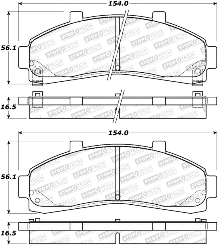 Stoptech 308.06520 Street Brake Pads