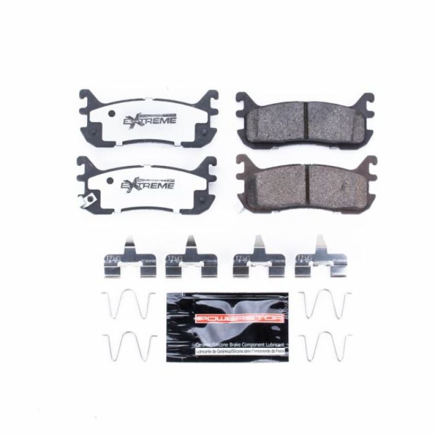 PowerStop Z26-636 PowerStop - Z26 Performance Carbon-Fiber Ceramic Brake Pads with Hardware Kit
