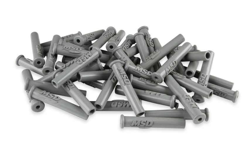 MSD IGNITION MSD34564 Spark Plug Boot Straight Gray Silicone 50pk