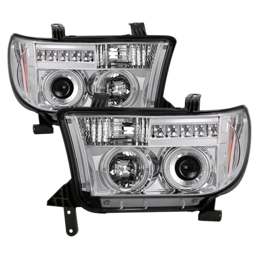SPYDER 5012036 Projector Headlights - Eliminates AFS function - LED Halo - Chrome