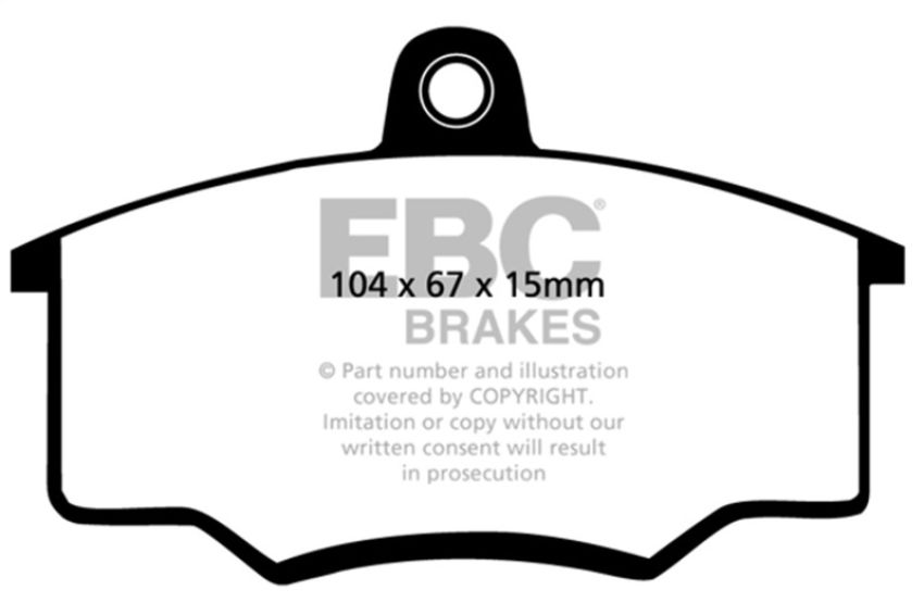 EBC Brakes DP2310/2 Greenstuff 2000 Series Sport Brake Pads