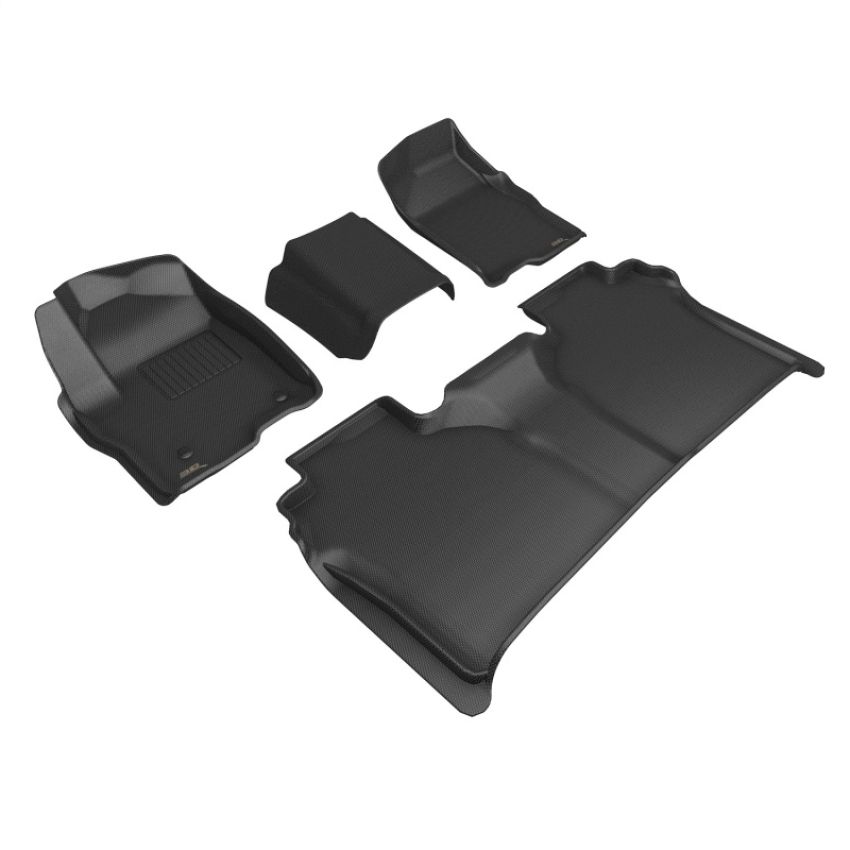3D MAXpider L1CH09901509 19-24 Chevrolet Silverado Crew Cab W/ Bench Seating Kagu Black R1 R2