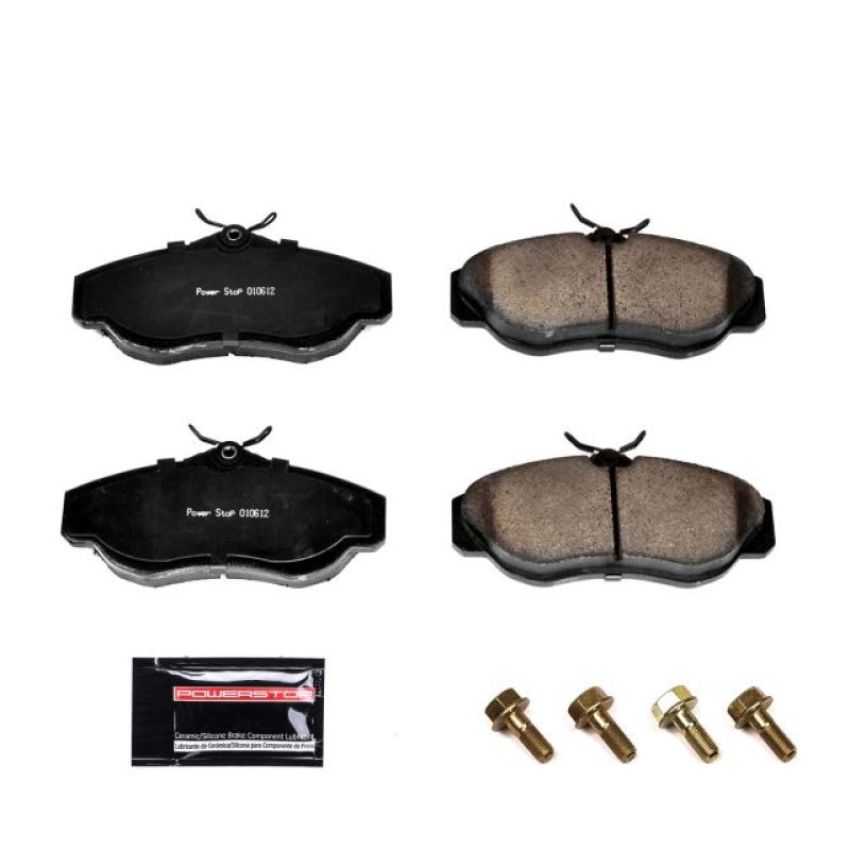 PowerStop Z23-676 PowerStop - Z23 Daily Driver Carbon-Fiber Ceramic Brake Pads with Hardware Kit