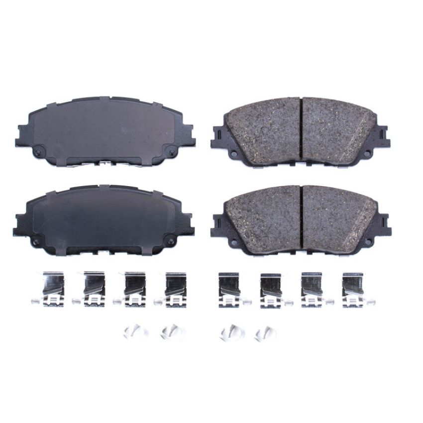 PowerStop 17-2076 PowerStop - Z17 Low-Dust Ceramic Brake Pads with Hardware