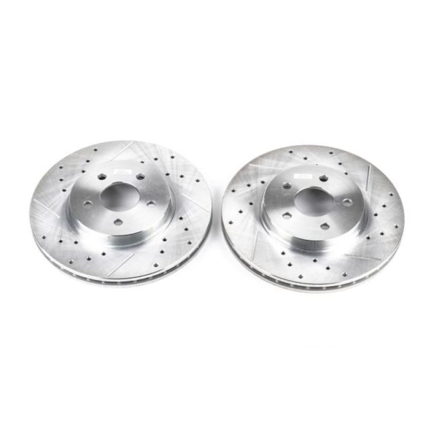 PowerStop EBR816XPR PowerStop Evolution Performance Drilled, Slotted & Plated Brake Rotor Pair