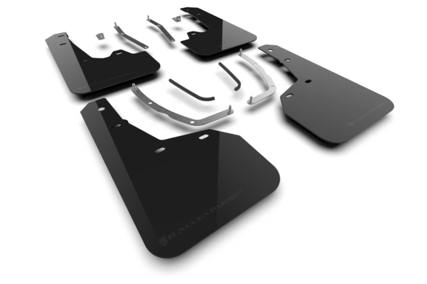 Rally Armor MF125-UR-BLK-MBK Black Mud Flap/Metallic Black Logo