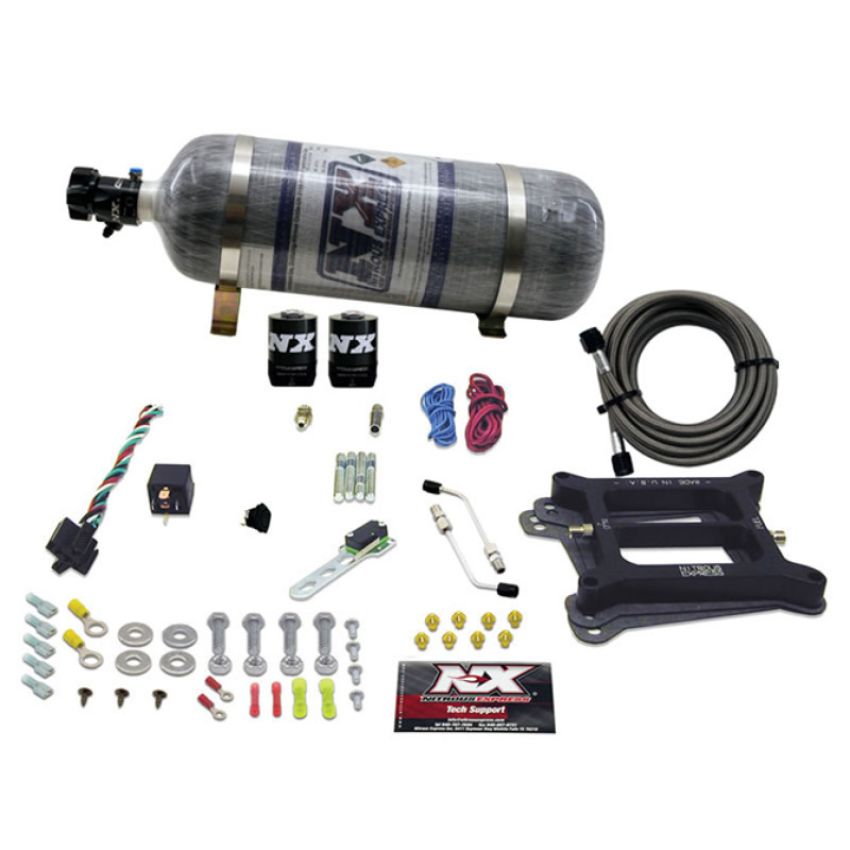 Nitrous Express 50040-12 4150 4-BBL/GASOLINE (100-200-300-400-500HP) WITH COMPOSITE BOTTLE