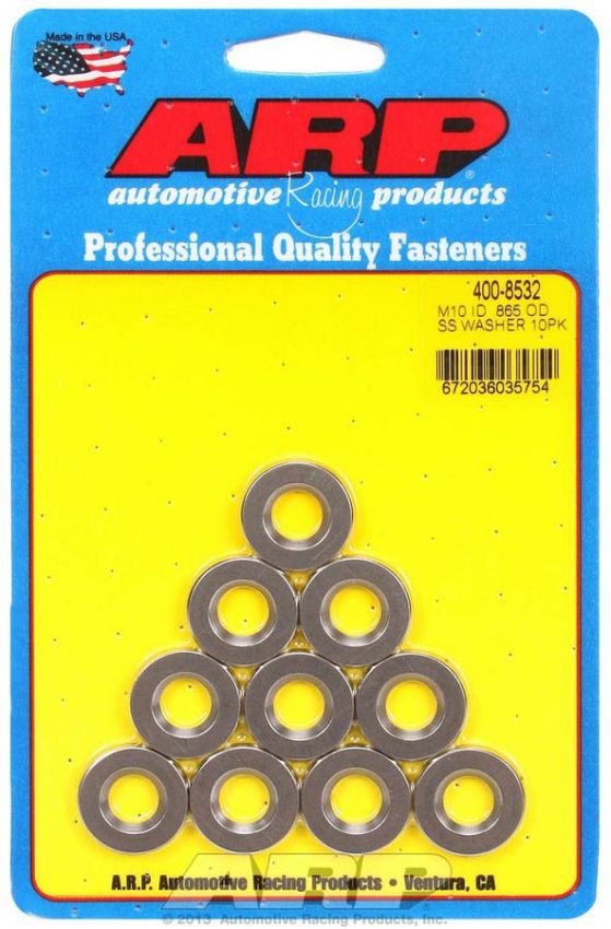 ARP ARP400-8532 10mm ID SS Washers 10pk  .865 OD