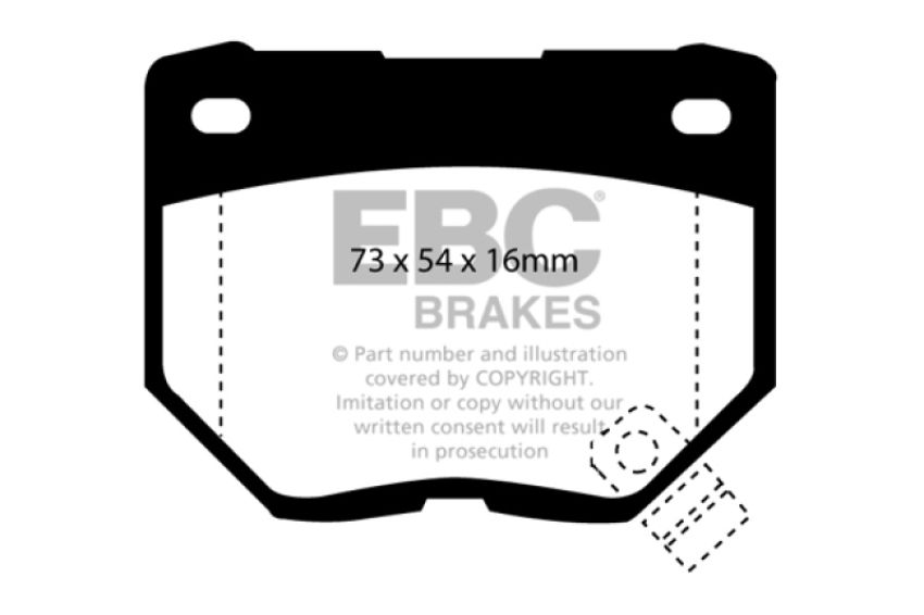 EBC Brakes DP2826 Greenstuff 2000 Series Sport Brake Pads