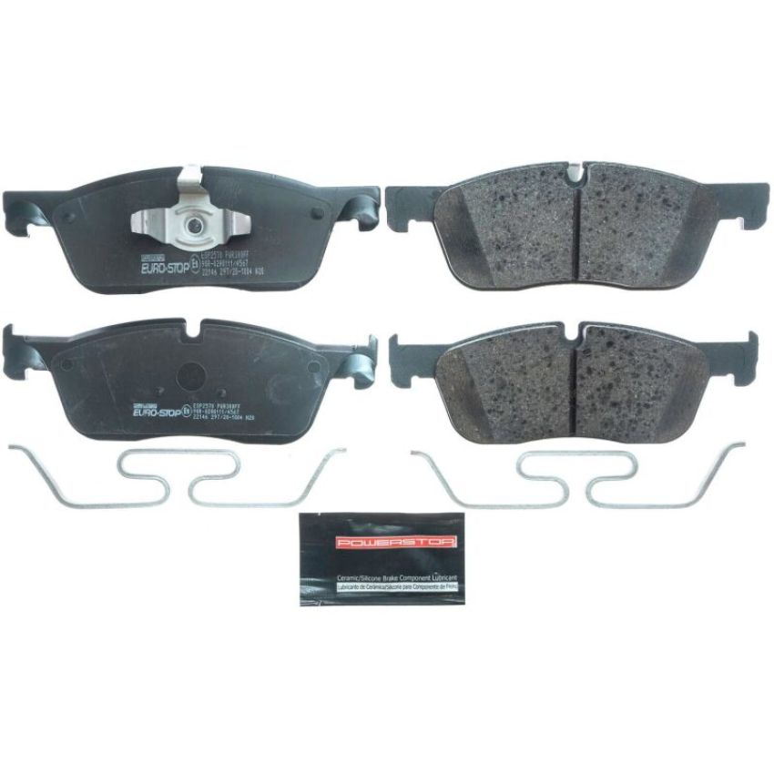 PowerStop ESP2570 EuroStop ECE-R90 Certified Brake Pad Set