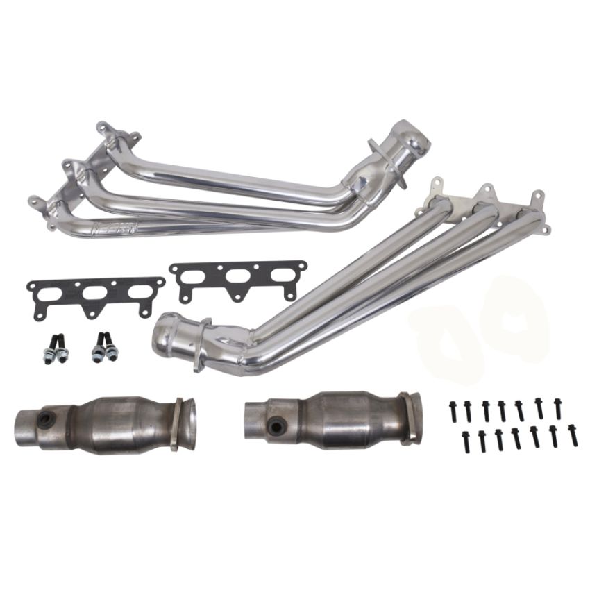 BBK Performance Parts 40410 2010-2011 CAMARO V6 1-5/8 LONG TUBE HEADERS W/CATS (POLISHED SILVER CERAMIC)