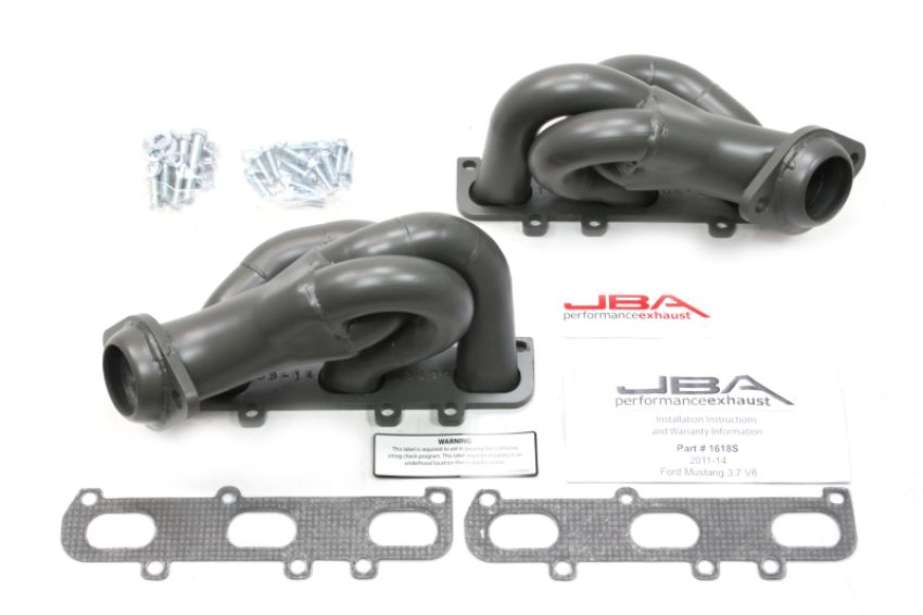 JBA 1618SJT 11-17 Ford Mustang 3.7L V6 1-5/8in Primary Ti Ctd Cat4Ward Header