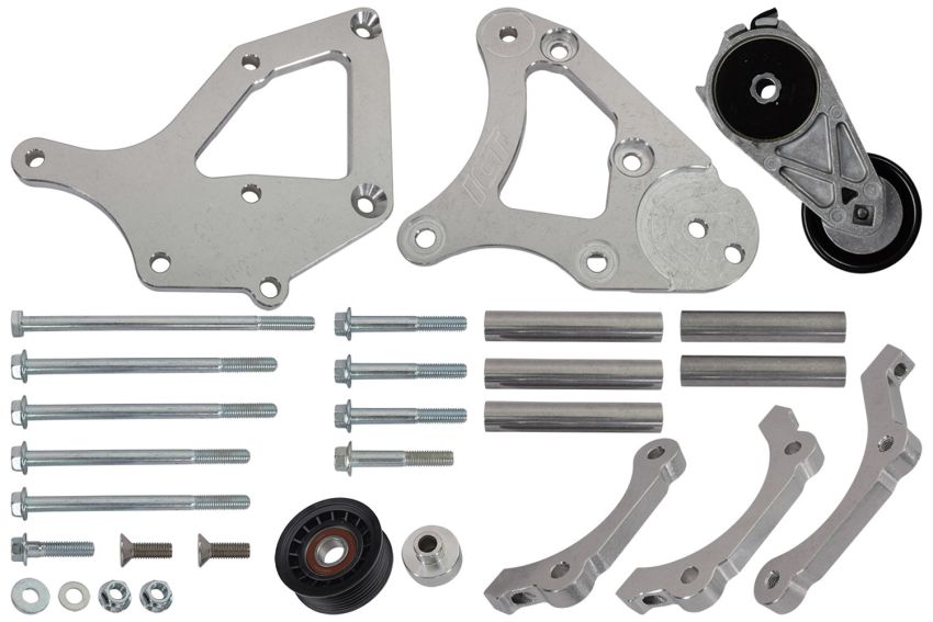 ICT BILLET ICT551940-3 LS Truck A/C Compressor Relocation Bracket Kit