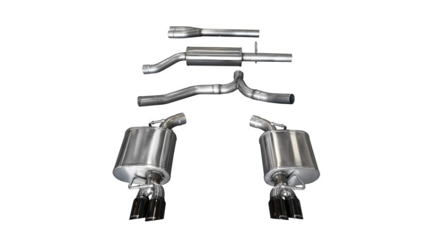 CORSA Performance 14474BLK Corsa 11-14 Dodge Charger SXT 2.5in Sport Cat-Back Dual Rear Exit w/ Twin 3.0in Black Tips
