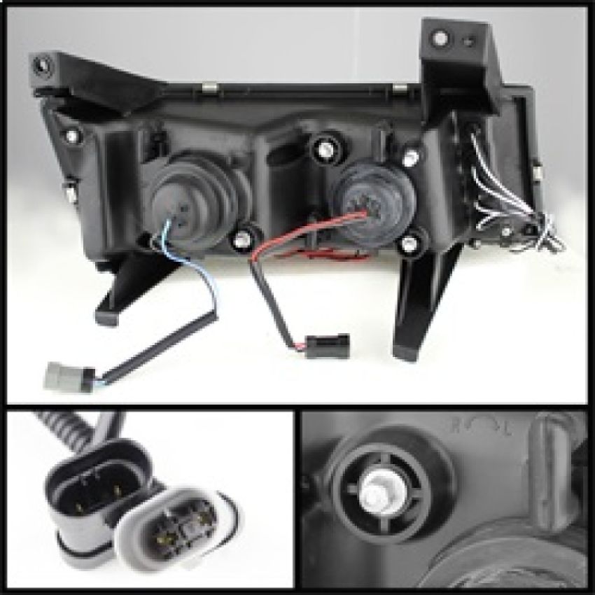 SPYDER 5074157 Projector Headlights - LED Halo - Chrome
