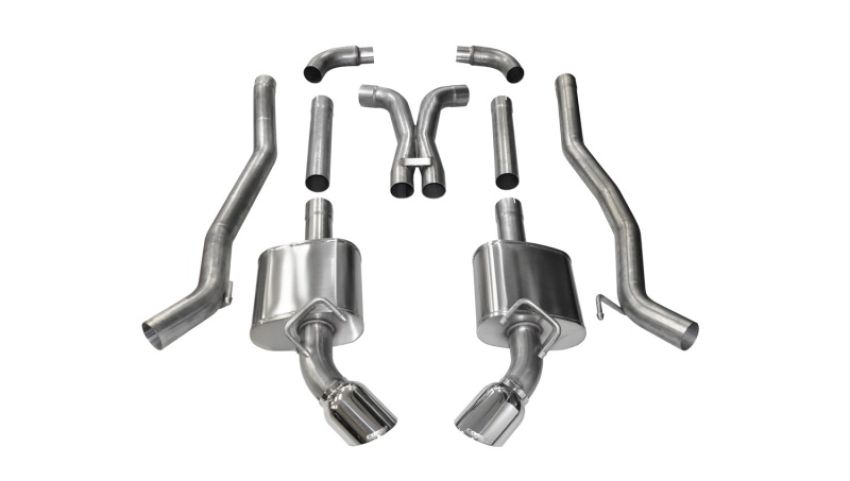 CORSA Performance 14968 Corsa 2011-2015 Chevrolet Camaro SS 6.2L V8 Manual Polished Xtreme 3in Cat-Back