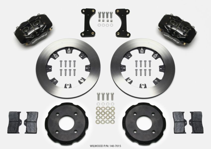 Wilwood 140-7015 Forged Dynalite Front Hat Kit 12.19in 2002 Mitsubishi Lancer