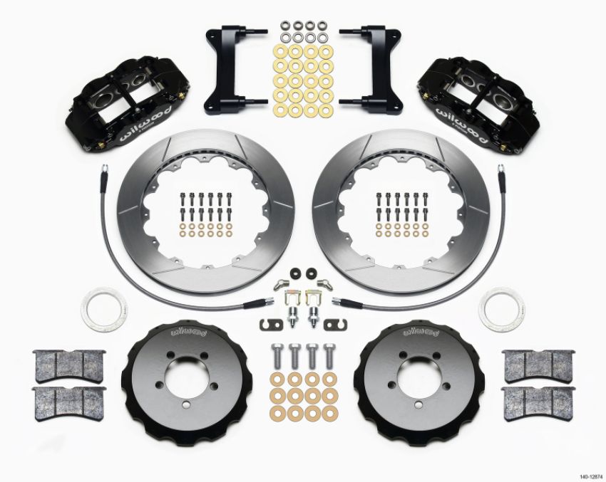 Wilwood 140-12874 Narrow Superlite 6R Front Hat Kit 13.06in 1999-2012 Subaru WRX w/Lines