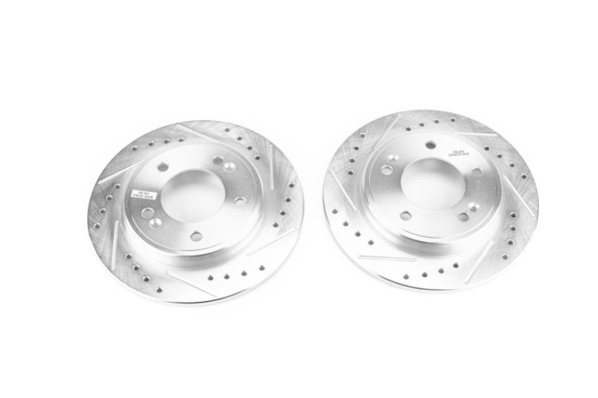 PowerStop JBR1761XPR PowerStop Evolution Performance Drilled, Slotted & Plated Brake Rotor Pair