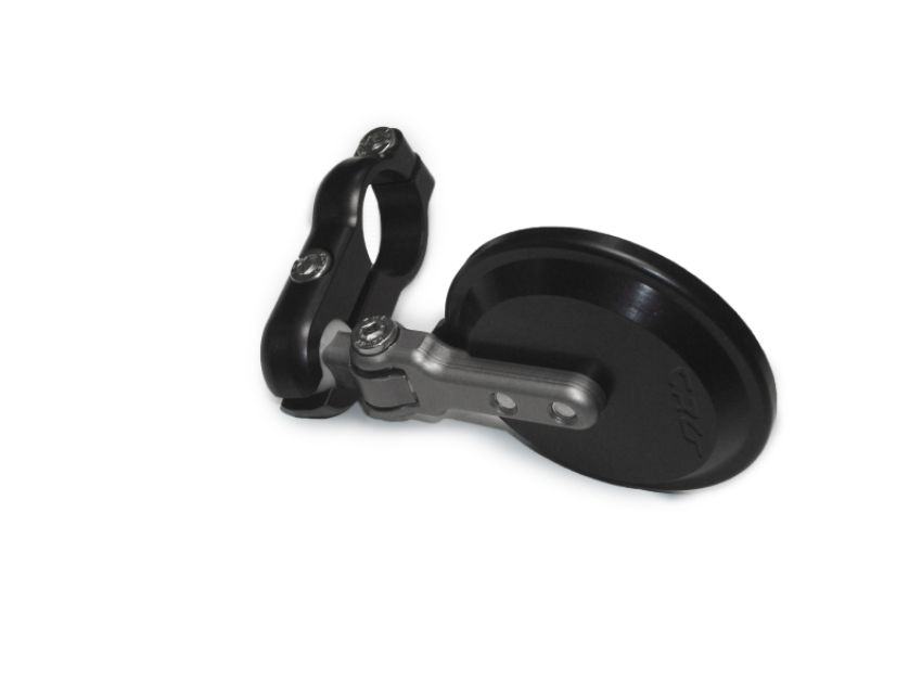 CRG Constructors BSLS-100 CRG Blindsight Folding 2 in. Round Bar-End Mirror - Black