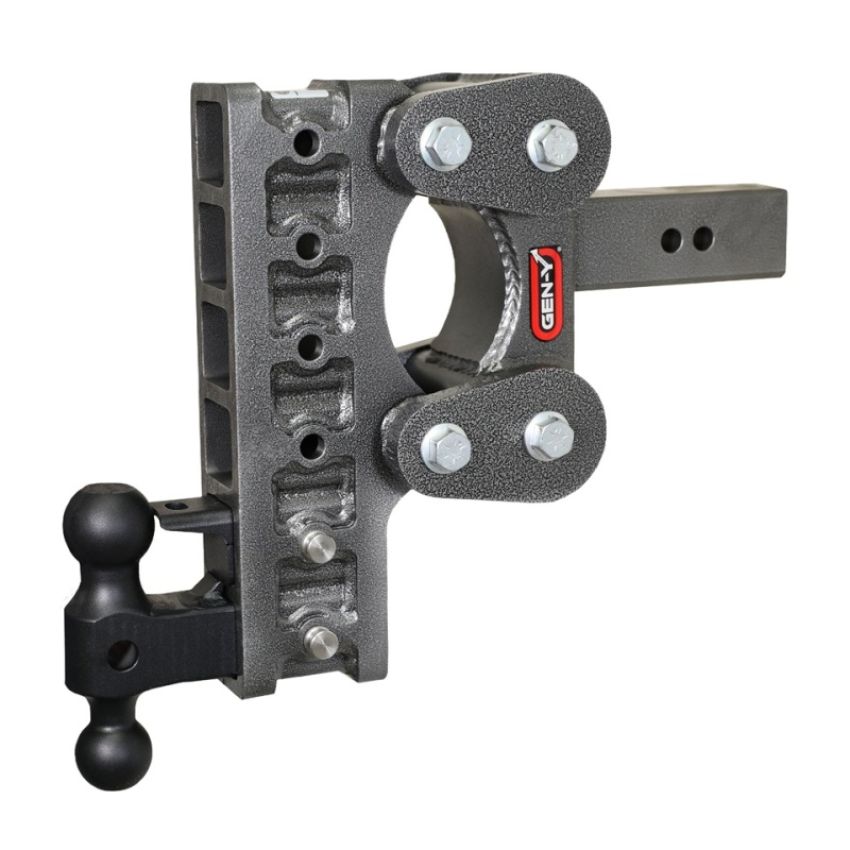 GEN-Y Hitch GH-1126 Gen-Y The Boss Torsion-Flex 2.5in Shank 10in Drop 16K Hitch w/GH-051 Dual-Ball/GH-032 Pintle Lock