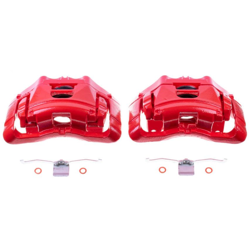 PowerStop S3246 Red Powder Coated Calipers
