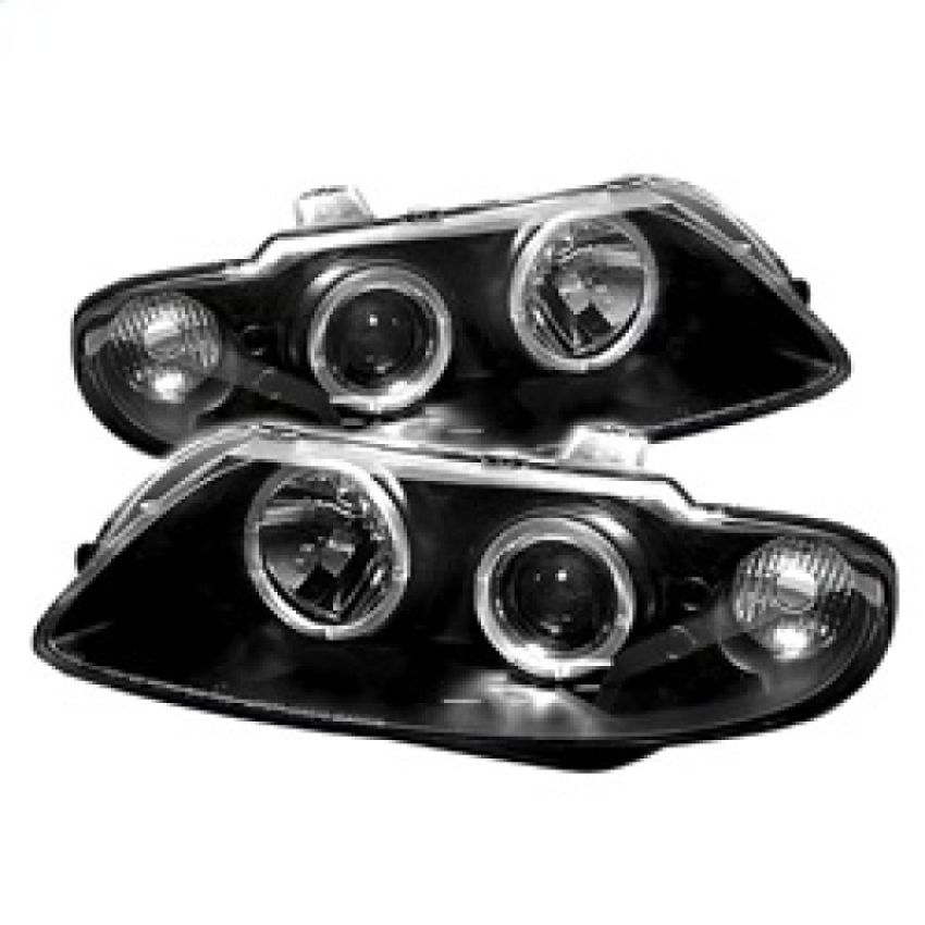 SPYDER 5011749 Projector Headlights - LED Halo - Black