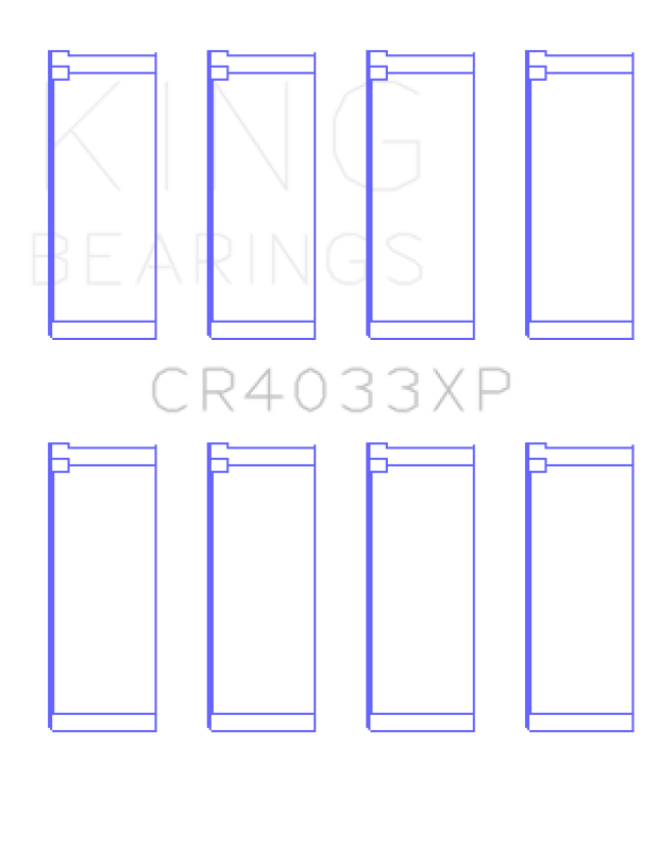 King Honda F20C / F22C / B20 / H22 16V (Size STD) Performance Rod Bearing Set