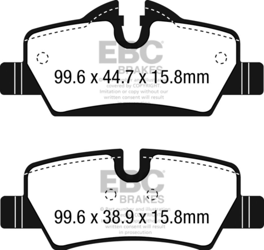 EBC Brakes DP32228C Redstuff Ceramic Low Dust Brake Pads