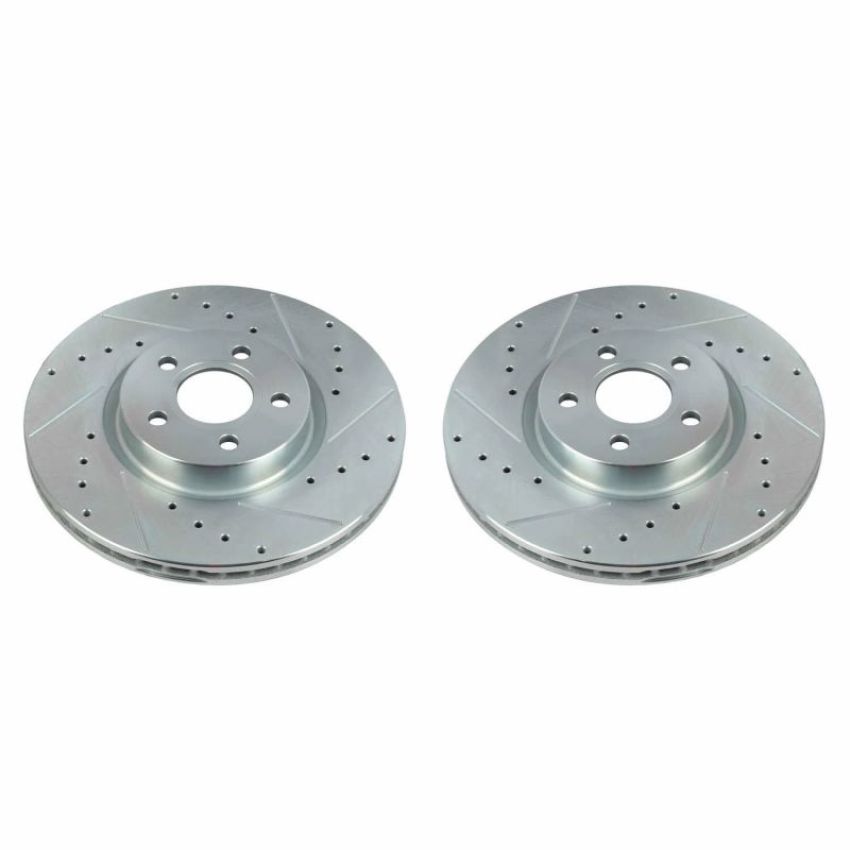 PowerStop AR85196XPR PowerStop Evolution Performance Drilled, Slotted & Plated Brake Rotor Pair