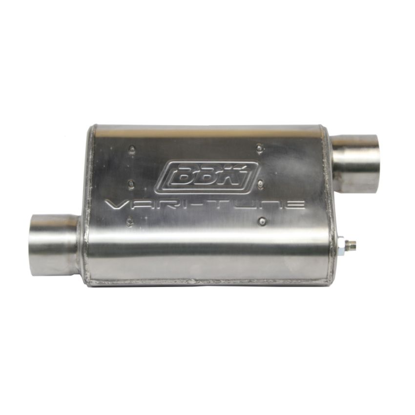 BBK Performance Parts 31025 UNIVERSAL 2-3/4 VARITUNE ADJUSTABLE MUFFLER DOUBLE OFFSET (439 STAINLESS)
