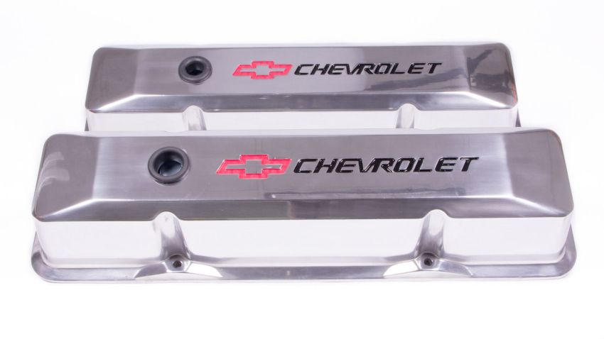 PROFORM PFM141-108 SBC Polished Die Cast V/C's - Tall w/Baffle