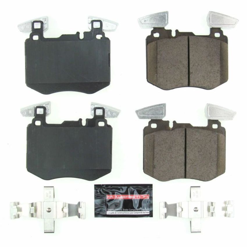 PowerStop Z23-2162 PowerStop - Z23 Daily Driver Carbon-Fiber Ceramic Brake Pads with Hardware Kit