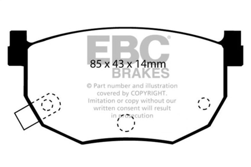 EBC Brakes DP3528C Redstuff Ceramic Low Dust Brake Pads