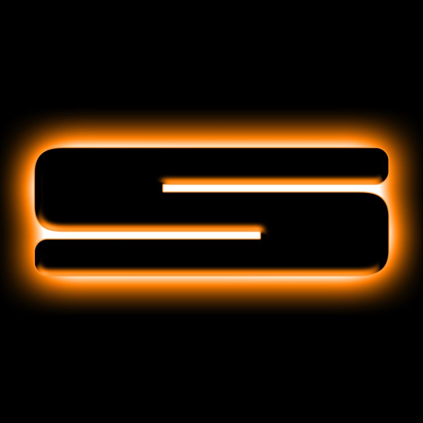 Oracle Lighting 3141-S-005 Universal Illuminated LED Letter Badges - Matte Black Surface Finish - S