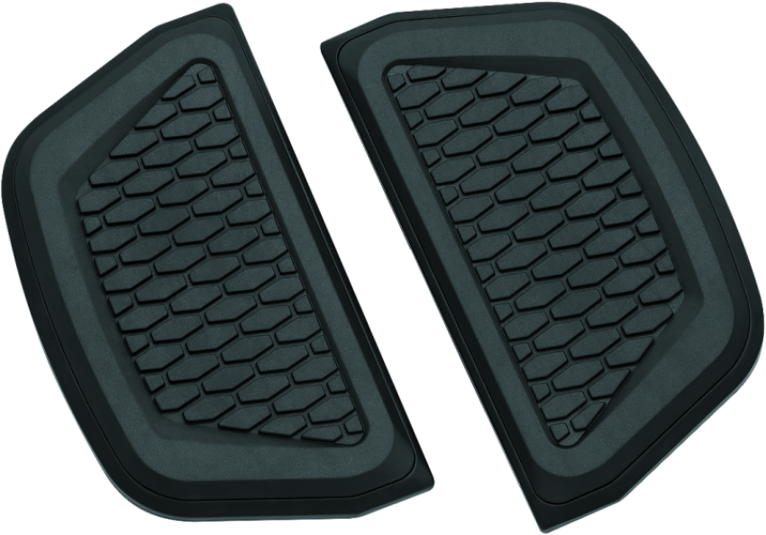Kuryakyn 5903 Hex Passenger Board Inserts Black