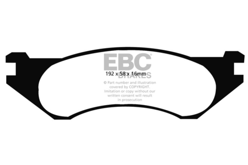EBC Brakes DP61306 6000 Series Greenstuff Truck/SUV Brakes Disc Pads