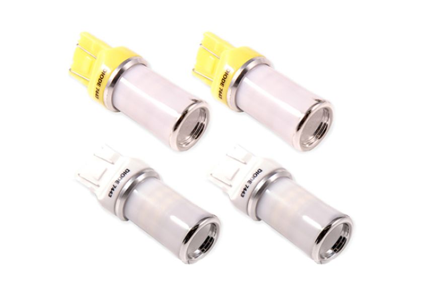 Diode Dynamics DD0421 JL Wrangler Front Turn Stage 1 (7443 LED Bulb HP48 - White and - Amber)