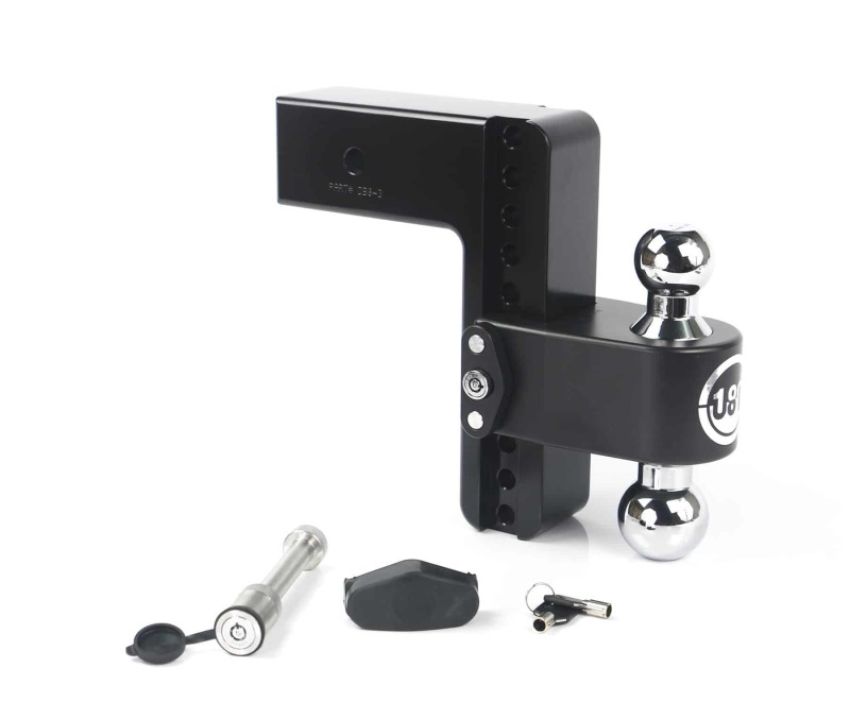 Weigh Safe CTB8-3-KA-CER-BLA 180 Hitch 8in Drop Hitch & 3in Shank (10K/21K GTWR) w/WS05 - Black Cerakote