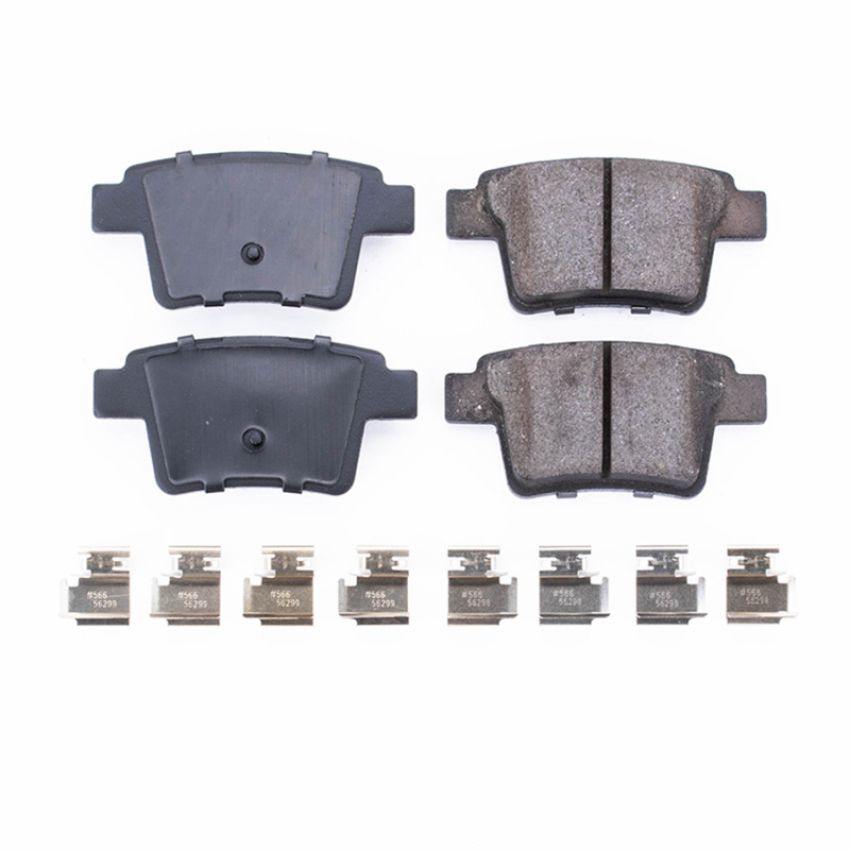 PowerStop 17-1071 PowerStop - Z17 Low-Dust Ceramic Brake Pads with Hardware