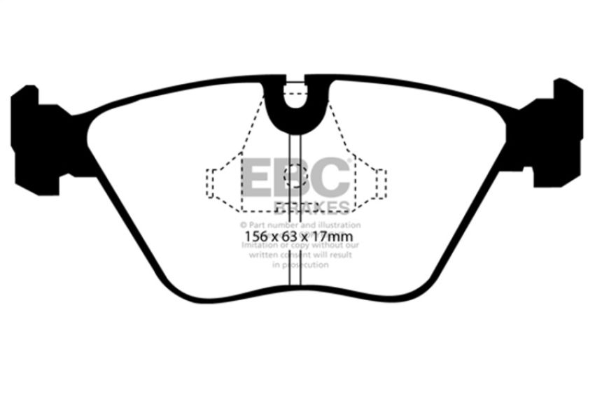 EBC Brakes DP3689/2C Redstuff Ceramic Low Dust Brake Pads