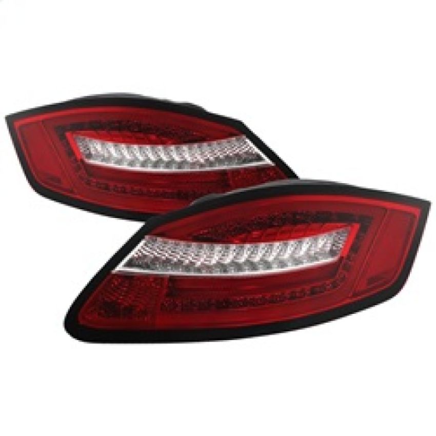 SPYDER 5083173 LED Tail Lights - Red Clear