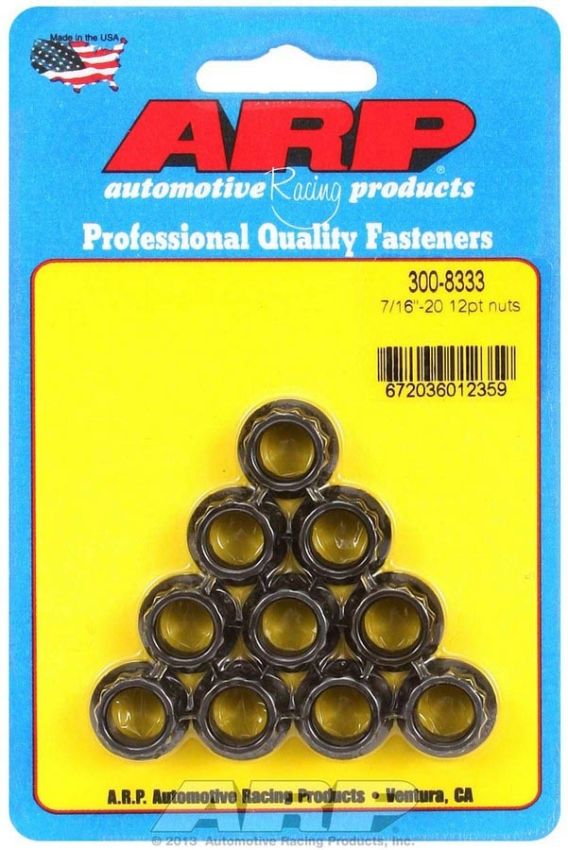 ARP ARP300-8333 7/16-20 12pt. Nuts (10)