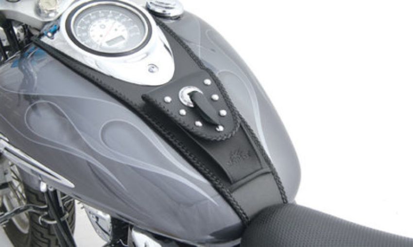Mustang Motorcycle 93305 Mustang 99-21 Yamaha V-Star 1100 Custom Cruiser Tank Bib w/Studs - Black
