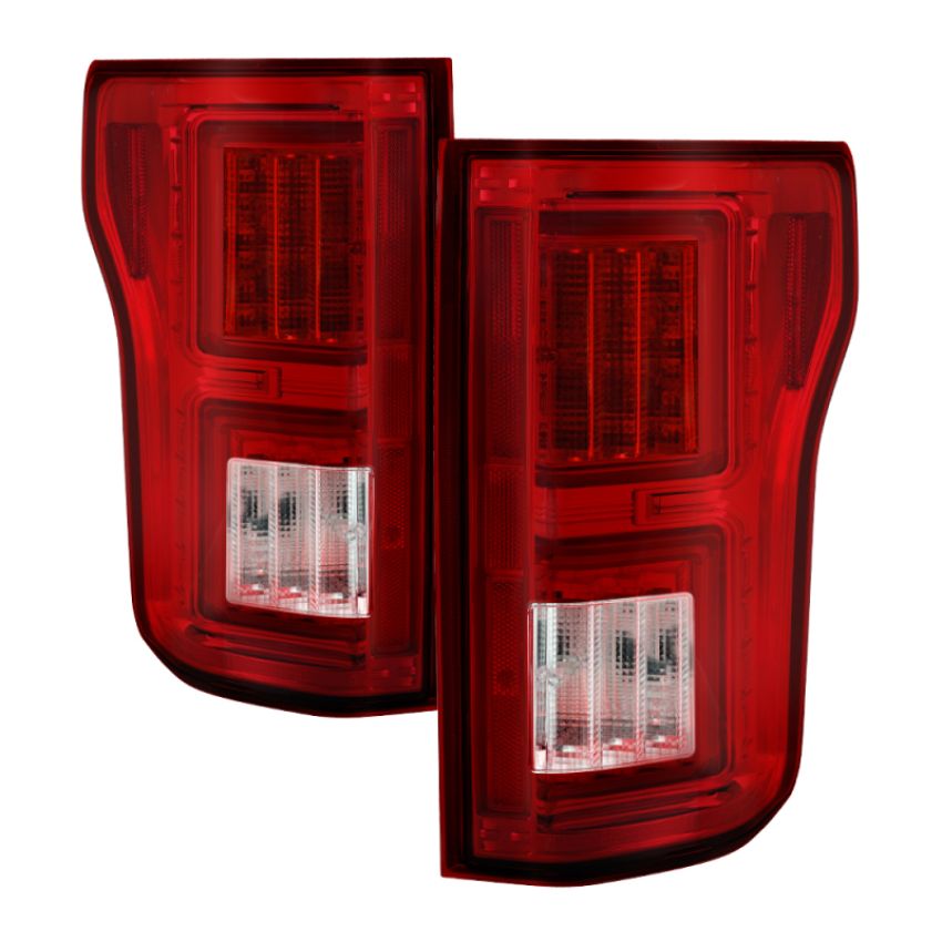 SPYDER 5083692 LED Tail Lights - Red Clear