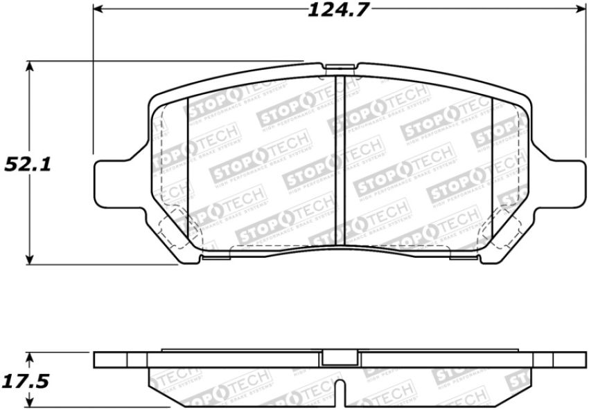Stoptech 308.09560 Street Brake Pads