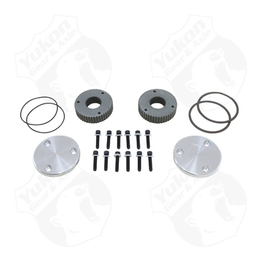 Yukon Gear & Axle YHC50002 Yukon Gear Hardcore Drive Flange Kit For Dana 44 / 30 Spline Outer Stubs. Non-Engraved Caps