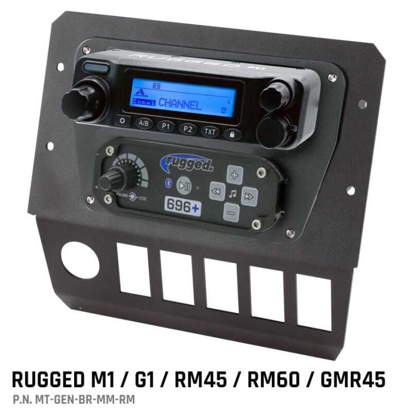 Rugged Radios MT-GEN-BR-MM-RM Polaris General Multi Mount Kit for Radio and Intercom Rugged M1/G1/RM45/RM60/GMR45