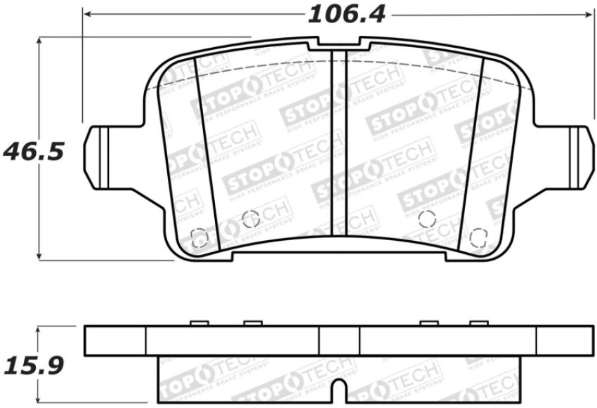 Stoptech 308.18570 Street Brake Pads - Front