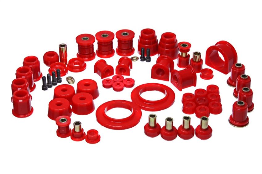 Energy Suspension 8.18114R 00-02 Toyota 4Runner 4WD Red Hyper-Flex Master Bushing Set